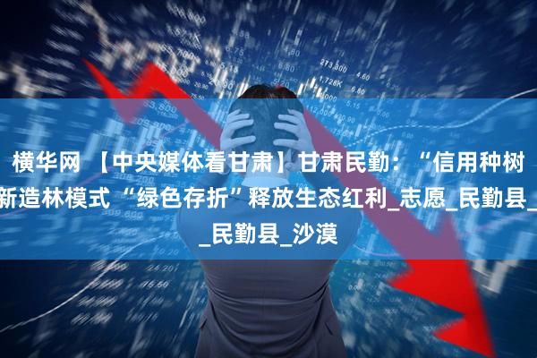 横华网 【中央媒体看甘肃】甘肃民勤：“信用种树”创新造林模式 “绿色存折”释放生态红利_志愿_民勤县_沙漠